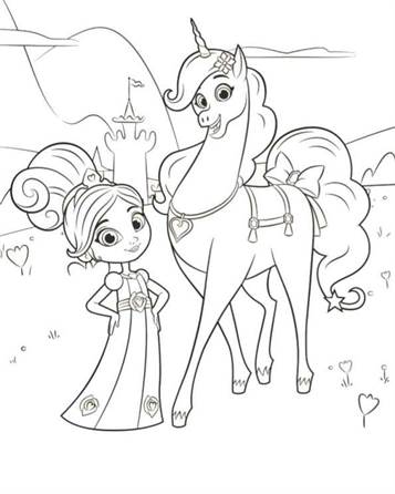 Kids-n-fun.com | 13 coloring pages of Nella the princess knight